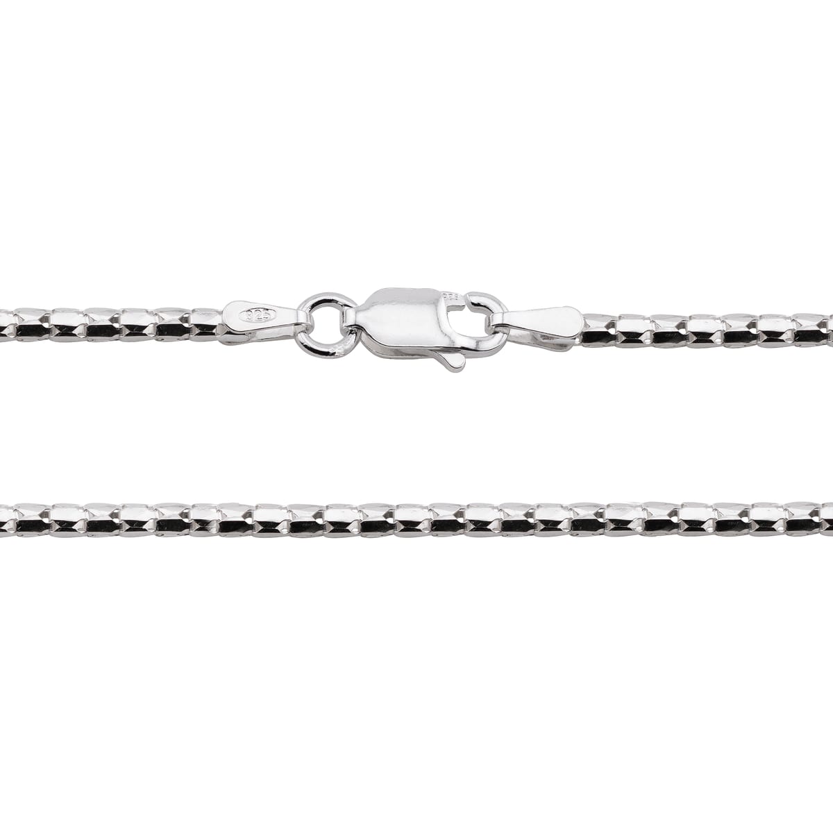 Pulseira Prata Catena Diamantada 17cm · 2mm