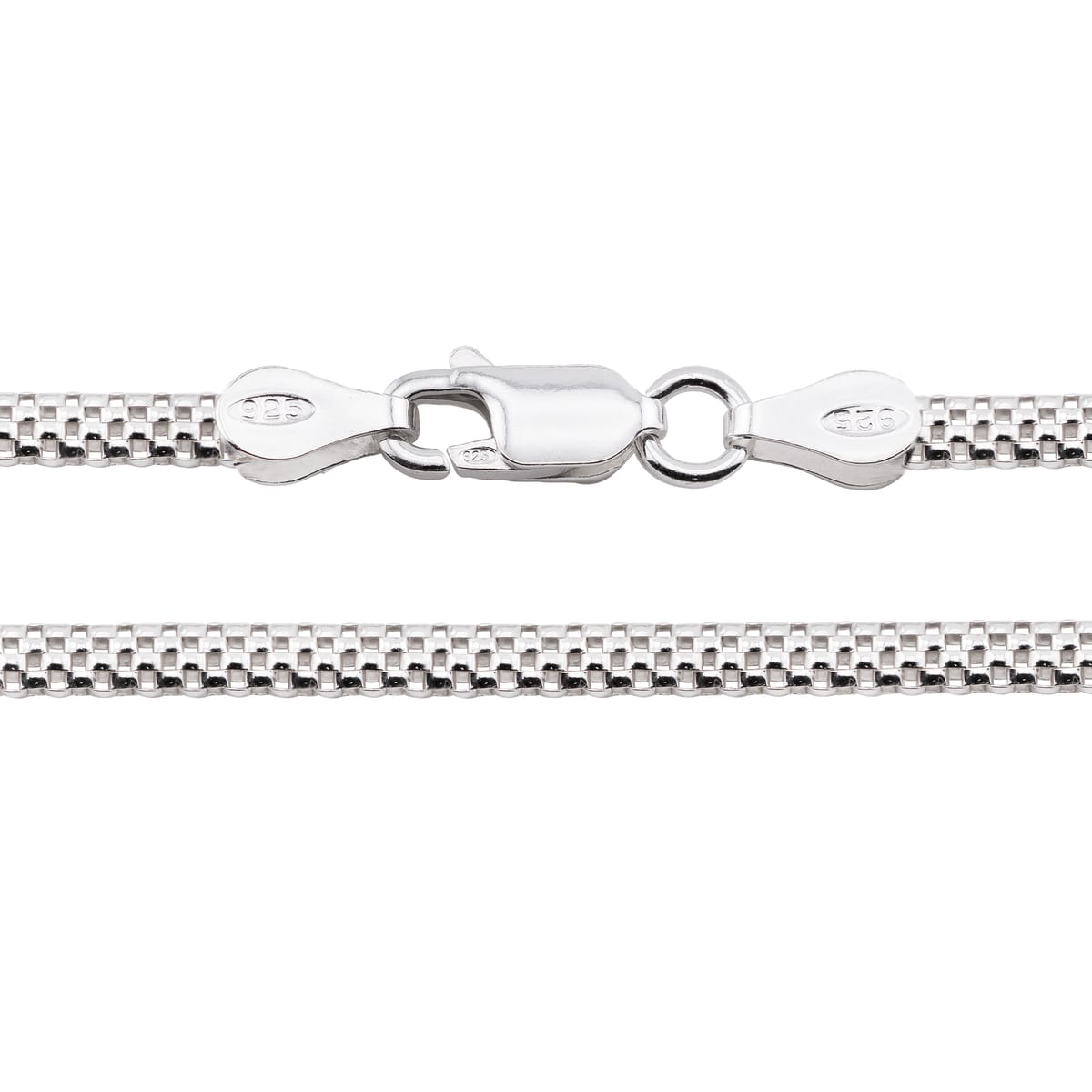 Pulseira Prata Catena Tulipano 17cm · 2,8mm