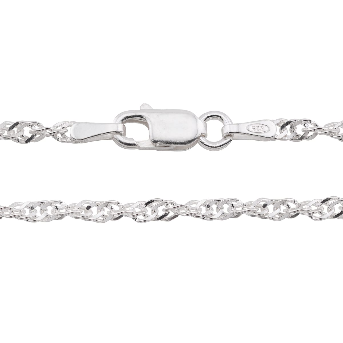 Pulseira Prata Singapura 17cm · 3mm
